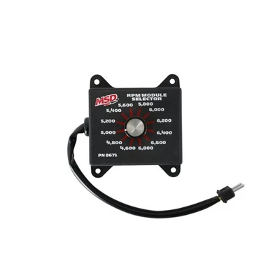 MSD Black RPM 4.6K to 6.8K Module Selector Switch for Ford MOD 4.6L / 5.4L 8671 - Image 1 of 4