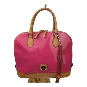 Dooney & Bourke Zip Zip Satchel Pink Patent Leather - Picture 1 of 10