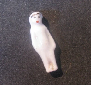 Antique German Bisque 1" Tall Frozen Charlotte DOLL TOY Dollhouse Miniature - Picture 1 of 3