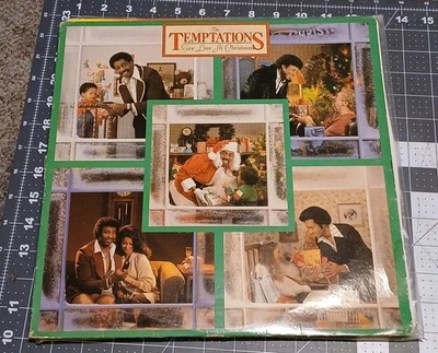 The Temptations – Give Love At Christmas LP 1980 Motown Soul Xmas Used VG+ - Image 1 of 4