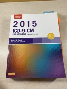 2015 ICD-9-CM for Hospitals, - Spiral-bound, by Buck MS CPC - Acceptable - Picture 1 of 7