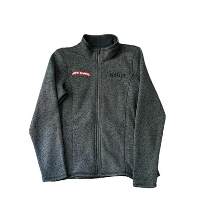 KUIU Gray Base Camp Full Zip High Loft Sweater Fleece Zip Up Women M EMBROIDERED - Image 1 of 4