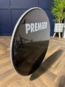 Premier Resonant Bass 22" Drum Head / Black #NQ69 - Picture 1 of 5