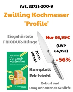 ZWILLING Profile Kochmesser Messer Küchenmesser 20 cm Eisgehärtet Edelstahl - Bild 1 von 2