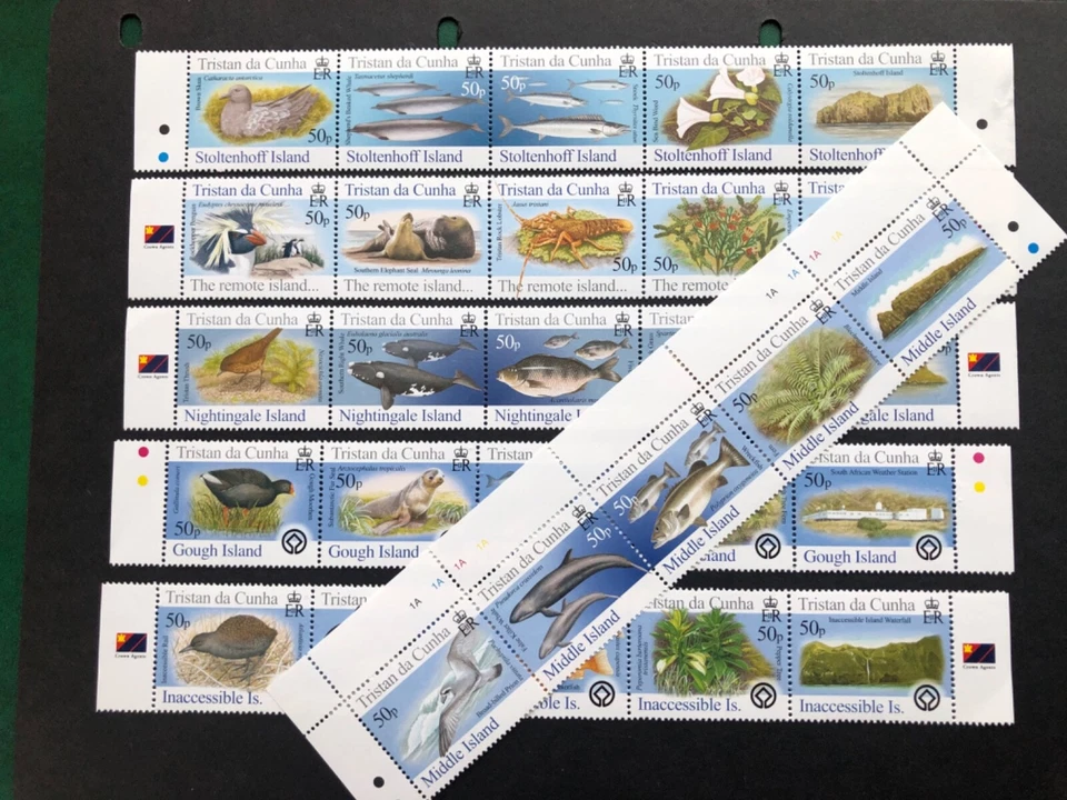 Juego completo de margen de protección de la naturaleza Tristan Da Cunha 2005 MNH VF UK envío y devolución gratuitos Foto 1 de 1