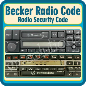 Llave de radio Becker código BE1492 Cd BE1490 BE1650 BE1560 BE1491 BE1479 BE1480 - Imagen 1 de 2