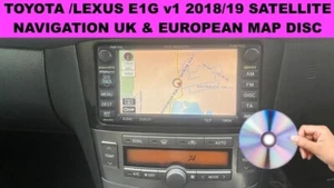 DVD Navigazione Toyota e Lexus 2018 E1G | Gen 3 e 5 | Disco Mappa Europa TNS 600/700 - Foto 1 di 3