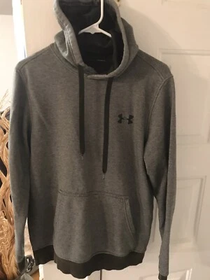 Under Armour unisex fitted coldgear gray hoodie size youth medium - Image 1 of 3