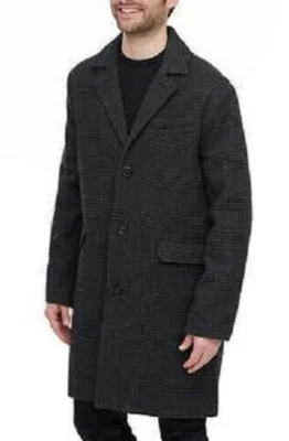 Andrew Marc Men’s Wool Blend Overcoat, Size M, GrayBlack - Image 1 of 4