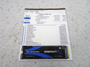 99% LIFE Sabrent 1TB Rocket NVMe PCIe M.2 2280 SSD interno alte prestazioni 1TB - Foto 1 di 3