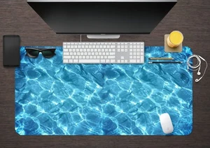 3D Azul Brillante Agua 7878 Antideslizante Oficina Mouse Alfombrilla Teclado Grande Pad Juego - Imagen 1 de 6