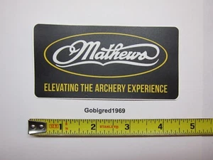 NUEVO Calcomanía Adhesiva Ventana Tiro con Arco Mathews 2 1/4 x 4 1/2 ENVÍO GRATUITO - Imagen 1 de 1