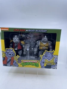 NECA SUPER BEBOB/MIGHTY ROCKSTEADY Teenage Mutant Ninja Turtles TMNT 7" FIGURES - Picture 1 of 8