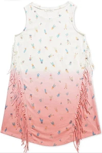 Big Girls' NWT Jessica Simpson Cactus Alexia Fringe Dress Sleeveless Boho Sz XL - Picture 1 of 6