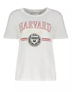 Damen Harvard University T-Shirt Shirt Veritas weiß - Gr. M, L, XL A2 - Picture 1 of 3