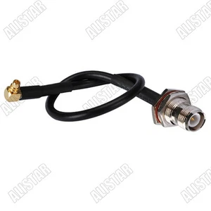 Cavo RP-TNC Femmina Jack a MMCX Maschio 90° Treccia RG174 15cm RF Radio Antenna - Foto 1 di 3