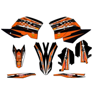 2008-2011 EXC-F VIGOR Orange Senge Graphics Kit Compatible with KTM - Foto 1 di 10