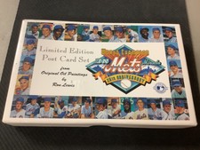 1969 Mets 25th Anniversary 32 Post Card Set Ron Lewis (Duffy Dyer Autograph)