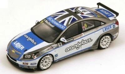 MODELLINO AUTO STATICO SPARK CHEVROLET CRUZE 1.6T #9 WTCC 2013 MACDOWALL 1:43 - Immagine 1 di 4