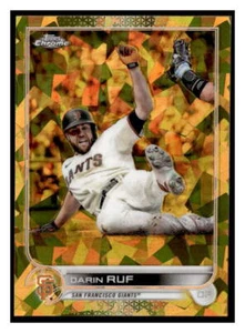 2022 Topps Chrome Update Sapphire Edition #US106 Darin Ruf Gold #/50 - Picture 1 of 2