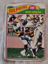1977 Topps Bob Griese crease card #515