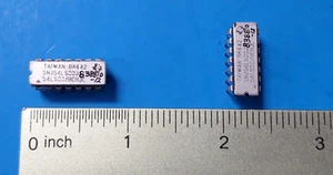 (2 Stück) IC, SNJ54LS00J, Texas Instruments, LS SERIES, QUAD 2-INPUT NAND GATE, CDIP14 - Bild 1 von 1