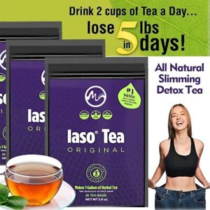 ORIGINAL INSTANT IASO TEA 28 SACHETS Laso Tea Cleanser Weight Free Shipping New