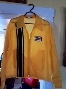 Vintage Swingster Dekalb Seed Corn Jacket Farming Advertising Size L Windbreaker - Picture 1 of 5
