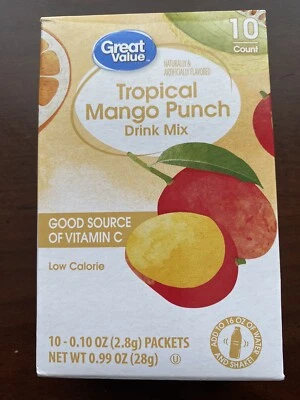 Tropical Mango Punch Drink Mix Singles to go New Free Shipping - Image 1 of 3