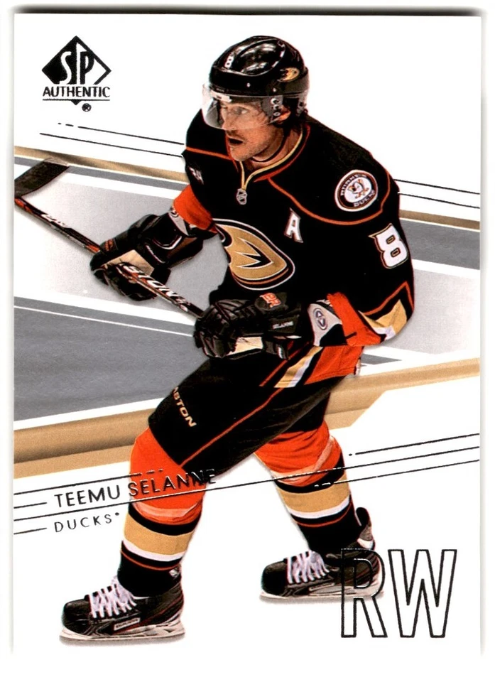 2014-15 SP Authentic Teemu Selanne #40 Anaheim Ducks - Image 1 of 2
