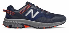 New Balance Men's 410V6 Trail Shoes Navy With Orange & Grey
