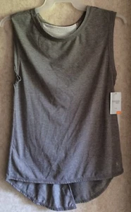 Danskin Now Women's Top Tee Split Back New Active Loose Size M 8 10 Sleeveless - Picture 1 of 5