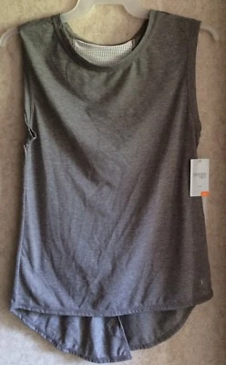 Camiseta para mujer Danskin Now espalda dividida nueva activa suelta talla M 8 10 sin mangas Foto 1 de 4