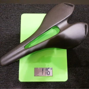 Schwarz Fahrrad Sattel Kohlefaser MTB Mountainbike Vordersitz Matte für Radfahren - Bild 1 von 16