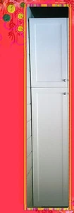 Flat Pack Kitchen Cabinet Broom Cupboard Pantry 400 Matt White Shaker - Picture 1 of 3