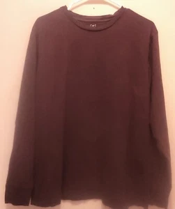 George Men's Brown Long Sleeve T-Shirt Size L 42-44 - Picture 1 of 4