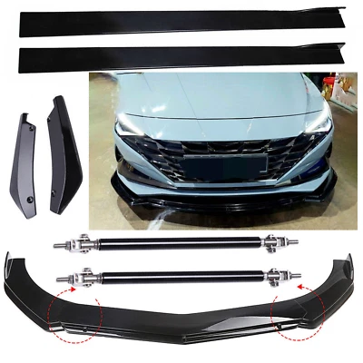 Front Bumper Spoiler Splitter + Side Skirts + Rear For Hyundai Elantra 2000-2022 Foto 1 de 4