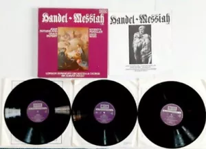 Handel Messiah 3 Vinyl Record Albums Box Set See More Information Below - Picture 1 of 11