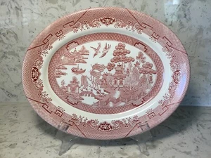Royal Wessex Red Willow Geschirr Ovale Platte England 12,5" x 10" - Bild 1 von 6