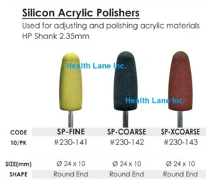 Meta BesQual Dental Silikon Acryl Polierer HP rundes Ende fein grob XC Box/10 - Bild 1 von 4