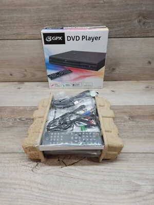 Reproductor combinado de DVD CD escaneo progresivo GPX con control remoto negro (D901B) nuevo Foto 1 de 4