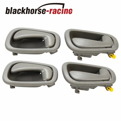 Gray Inside Door Handles 2 Left 2 Right For 1998-2002 Toyota Corolla Prizm - Image 1 of 4
