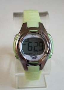 Women's Girl's Timex 1440 Green & Silver T5K081 Digital Sports Watch - Picture 1 of 6