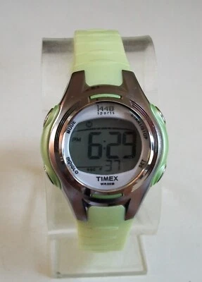 Women's Girl's Timex 1440 Green & Silver T5K081 Digital Sports Watch - Image 1 of 4
