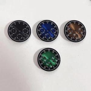 Watch Dial Green Luminous Dial Three Sub-dial Watch Parts for VK63 Movement - Picture 1 of 10