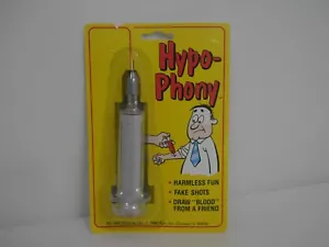 VTG HYPO-PHONY FAKE HYPODERMIC NEEDLE GAG GIFT TOY NOS 1990 (3D1) - Picture 1 of 3