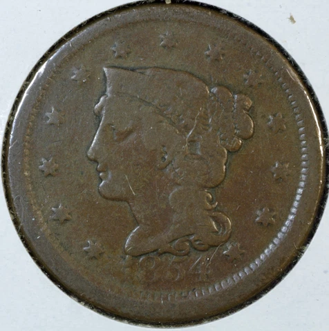 1854 Large Cent (712) Cover