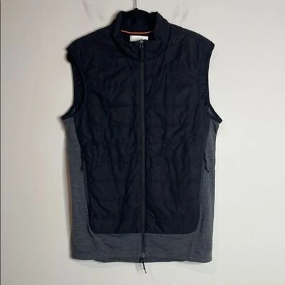 Icebreaker Men's Black & Grey Merinoloft Full Zip Wool Insulated Vest M NWT - Image 1 of 4