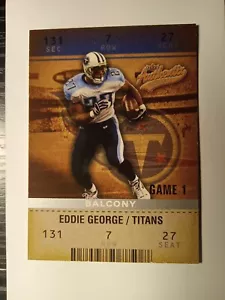 2003 Fleer Authentix Eddie George Balcony #d/250 Titans spedizione gratuita!! - Foto 1 di 2