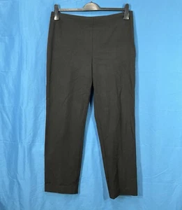 CALVIN KLEIN Power Stretch BLACK Stretch Ponte Knit ANKLE Pull-On LEGGINGS Sz L - Picture 1 of 5